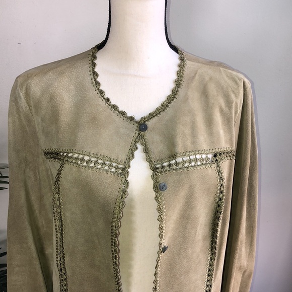 Sigrid Olsen Suede Jacket - size L - Picture 3 of 8